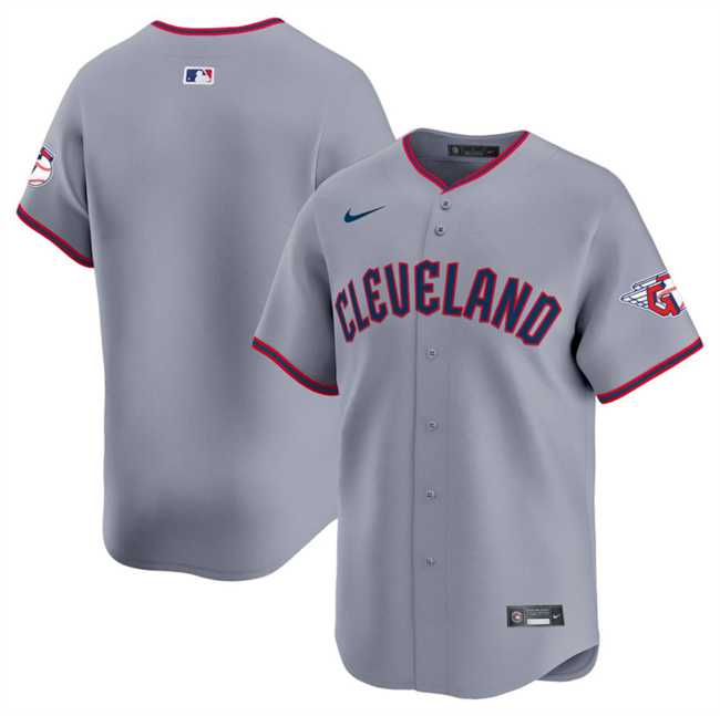 Men%27s Cleveland Guardians Blank Gray 2025 Alternate Limited Stitched Jersey Dzhi->cleveland guardians->MLB Jersey